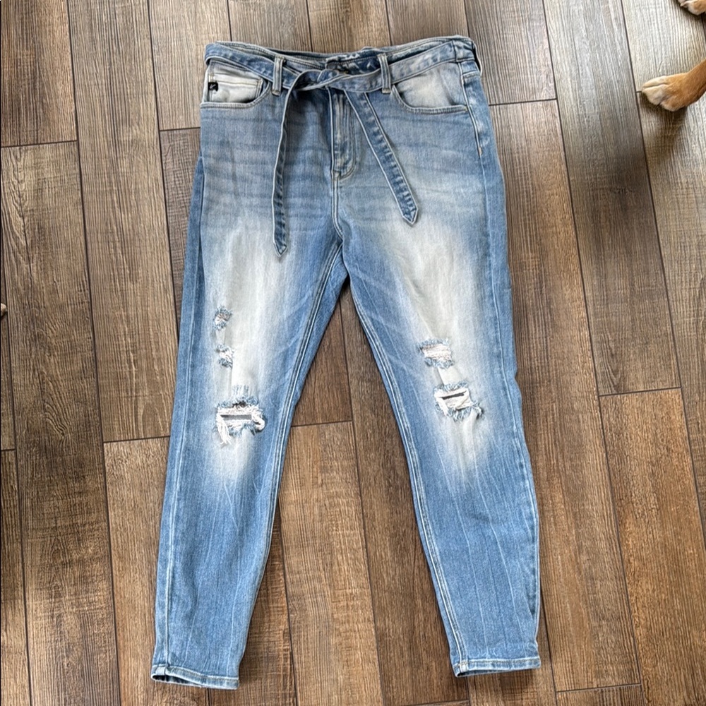 Kancan Stylish Blue Distressed Women’s Jeans
